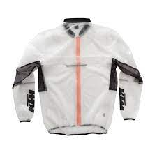 CHAQUETA PARA LA LLUVIA TRANSPARENTE KTM
