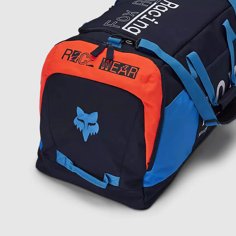 BOLSO FOX MOTO PODIUM 180 RACE SPEC DUFFLE AZUL/NEGRO