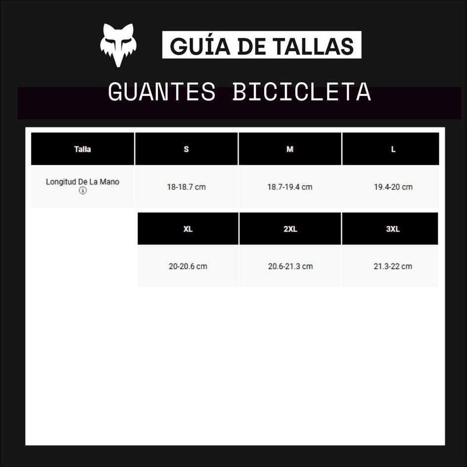 GUANTES FOX SIN DEDOS