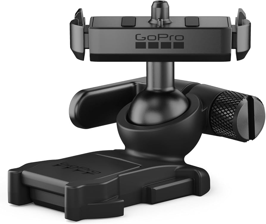 Magnetic latch ball joint mount gopro
