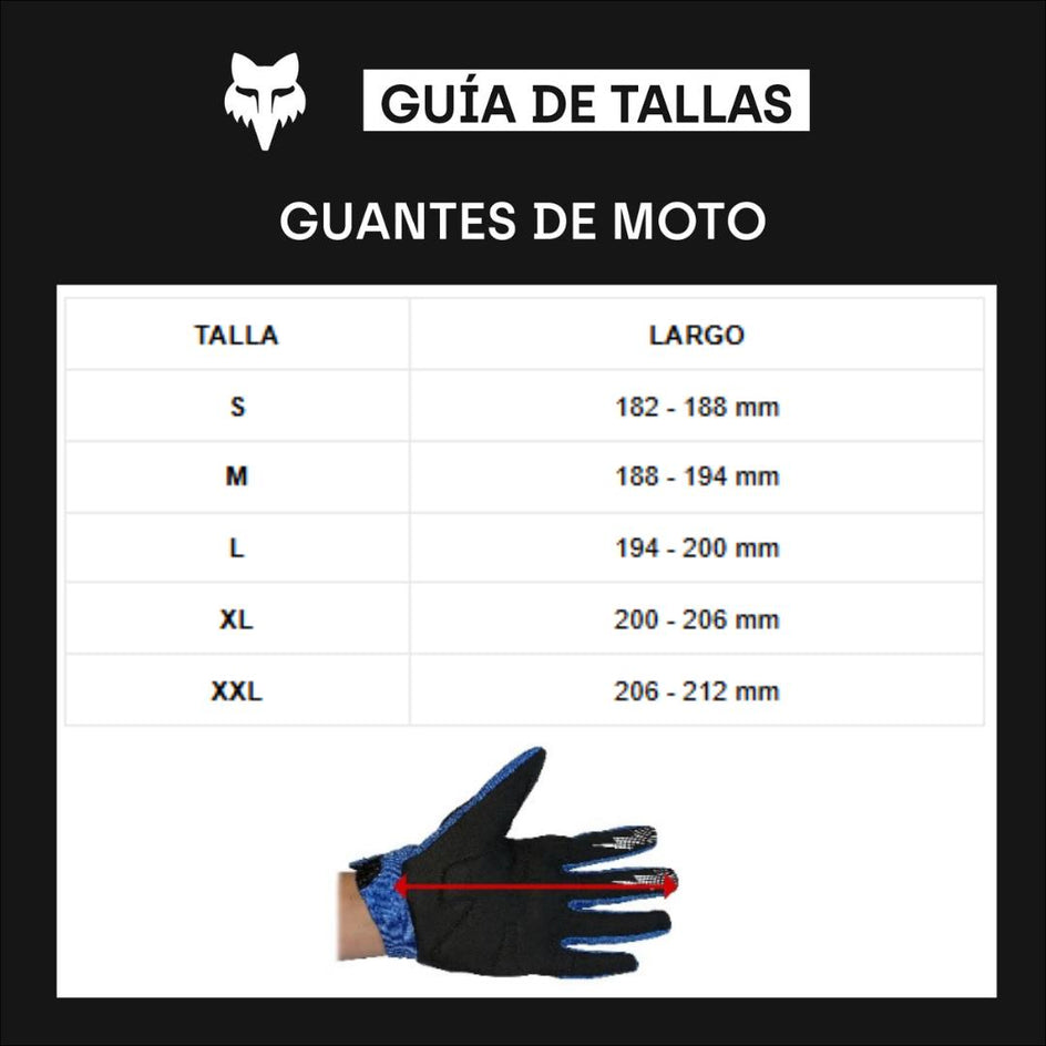 Guantes Moto Dirtpaw Azul Fox