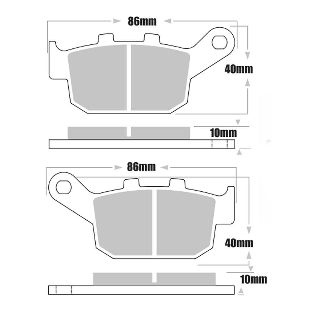 PASTILLA DE FRENO OSAKA P10015