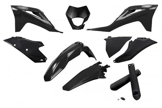 KIT DE PLASTICOS XFUN KTM EC NEGROS