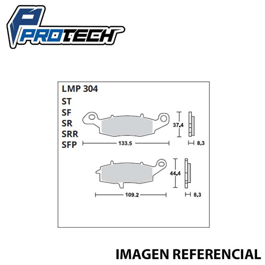 PASTILLAS DE FRENO PROTECH 12614