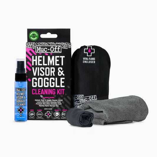 KIT LIMPIADOR CASCO Y VISOR MUC-OFF