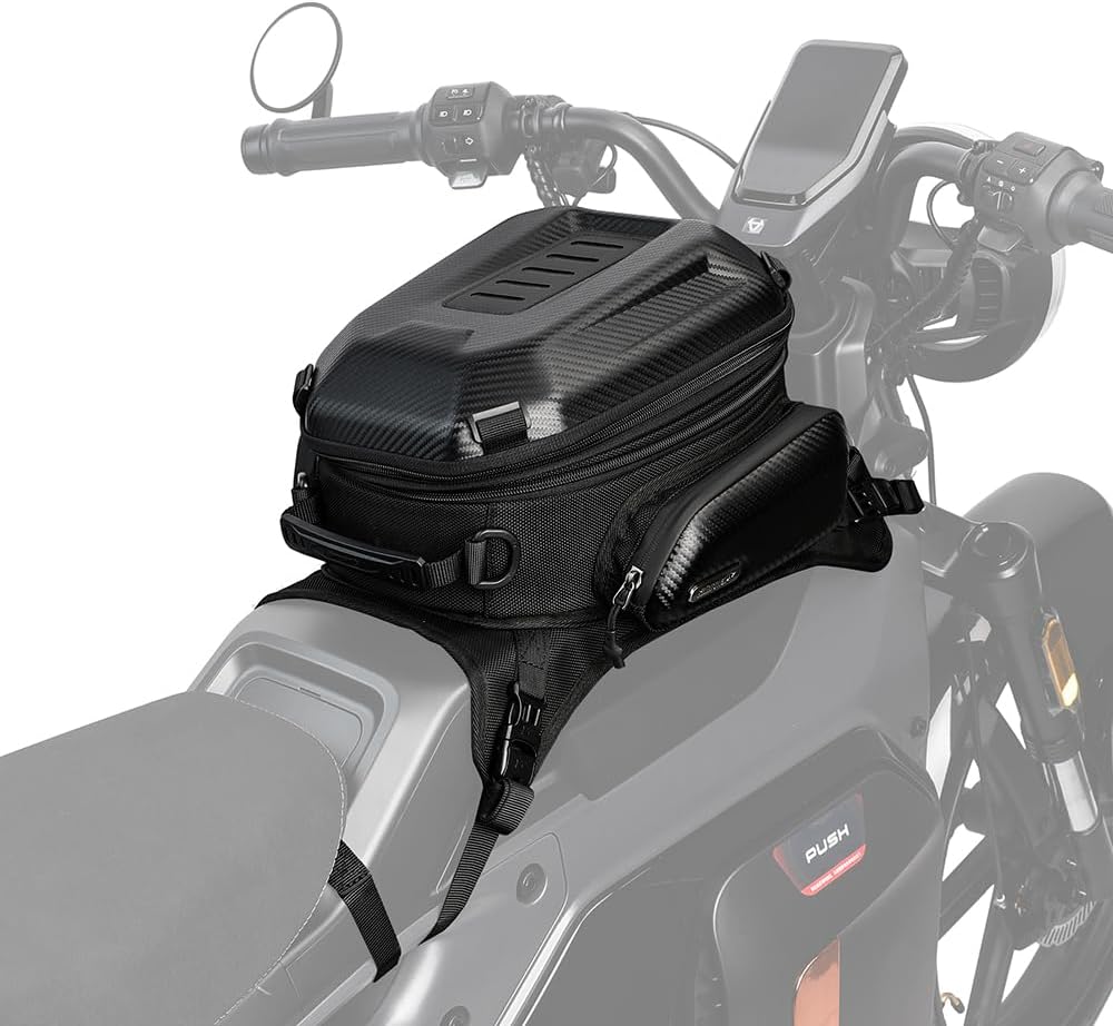 BOLSO ESTANQUE PARA MOTO RHINOWALK  EXPANDIBLE 15 A 18 LITROS