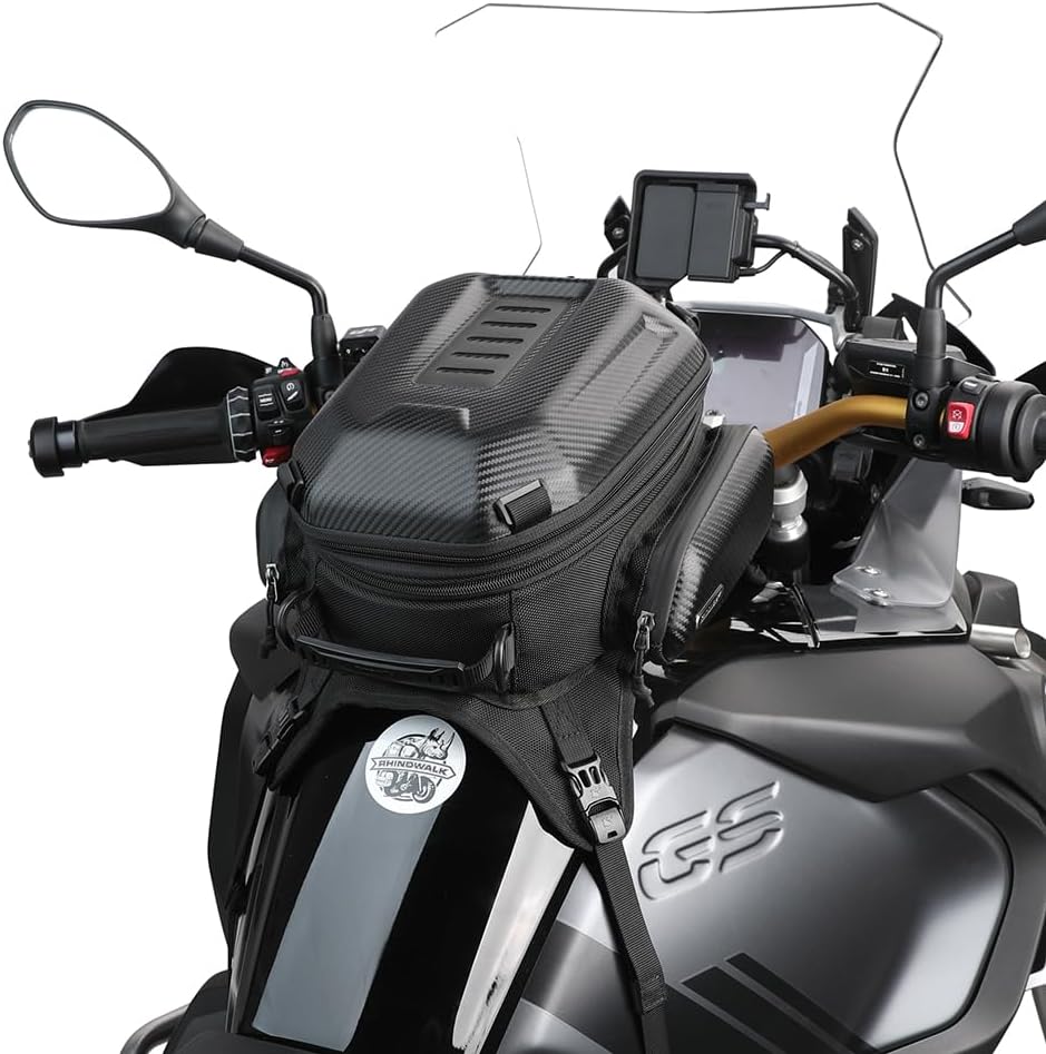 BOLSO ESTANQUE PARA MOTO RHINOWALK  EXPANDIBLE 15 A 18 LITROS