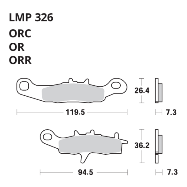 PASTILLAS DE FRENO AP RACING LMP326