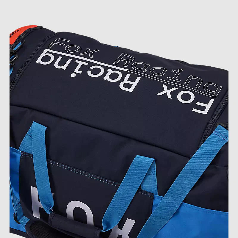 BOLSO FOX MOTO PODIUM 180 RACE SPEC DUFFLE AZUL/NEGRO
