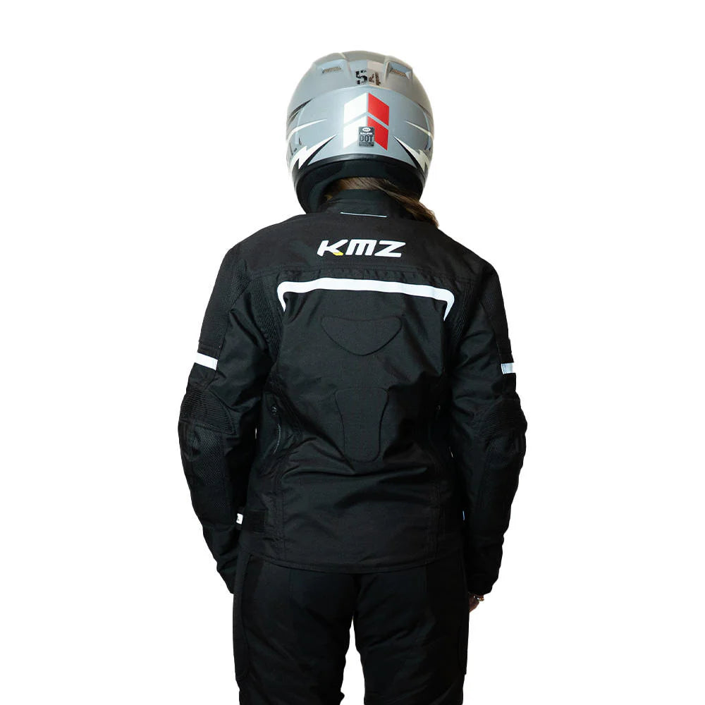Chaqueta Mujer Moto Calle Metro Apex Negro Kmz