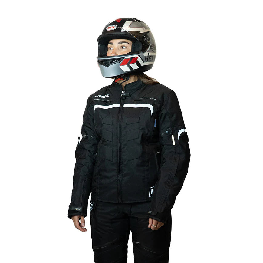 Chaqueta Mujer Moto Calle Metro Apex Negro Kmz