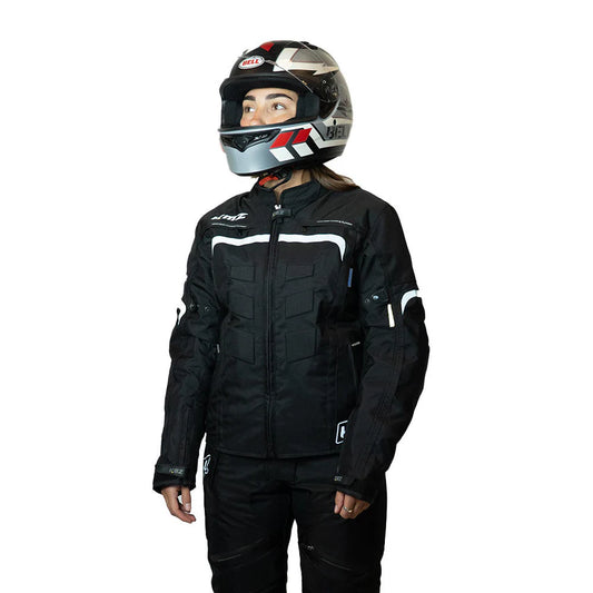 Chaqueta Mujer Moto Calle Metro Apex Negro Kmz