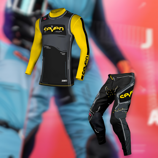 TRAJE SEVEN ZERO HI-JACK BLACK/YELLOW 2025