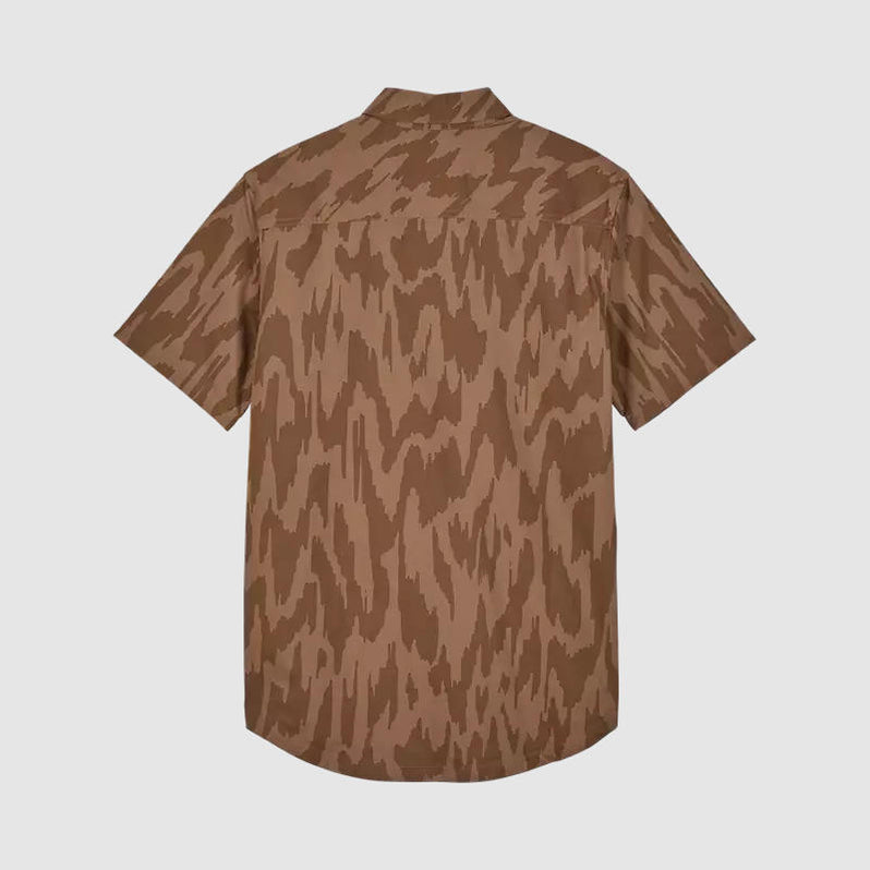 CAMISA FOX SWARMER SS WOVEN CHAI