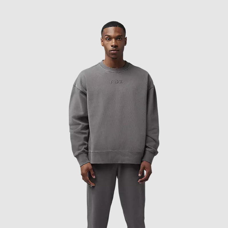 POLERON WORDMARK OVERSIZED FLEECE CREW MAN